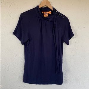 Dark Blue Tory Burch Blouse